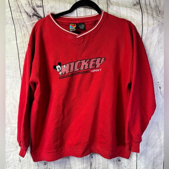 Vintage Disney Mickey Mouse Embroidered Crewneck Sweater  Medium - Picture 1 of 4